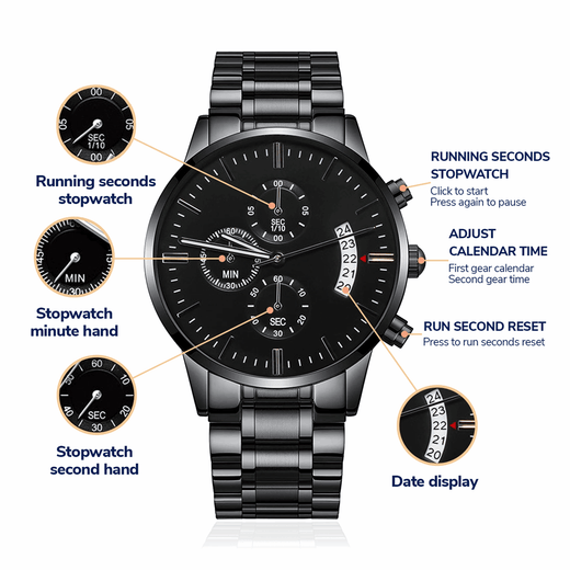Men's Engraved Watch Gift - Personalized Luxury Timepiece for Every Occasion