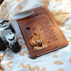 To My Daughter Leather Journal Your Crown