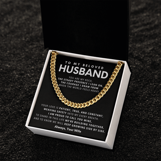Cuban Link Chain Necklace - Meaningful Gift for Husband | Stainless Steel or Gold