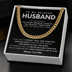 Cuban Link Chain Necklace - Meaningful Gift for Husband | Stainless Steel or Gold