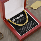Cuban Link Chain Necklace - Meaningful Gift for Husband | Stainless Steel or Gold