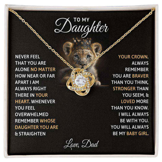 Love Knot Necklace for Daughter - A Timeless Gift That Celebrates Your Bond
