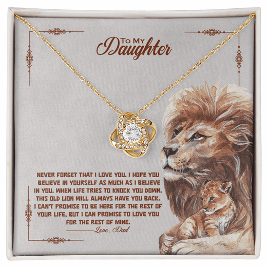 Timeless Love Knot Necklace for Daughter - A Symbol of Unbreakable Bond