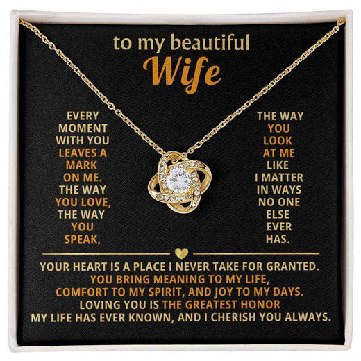 Love Knot Necklace for Wife: A Symbol of Our Unbreakable Bond