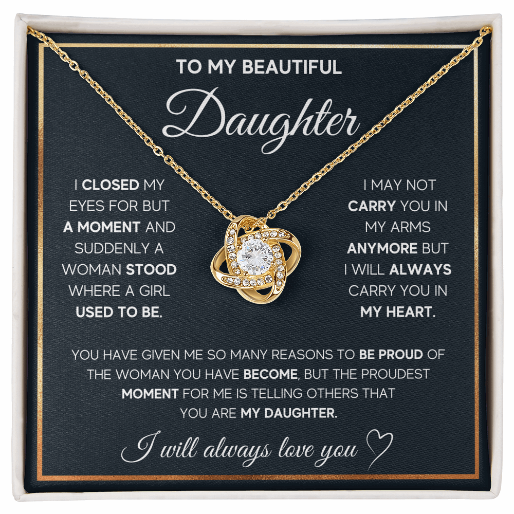 Love Knot Necklace for Daughter - A Heartfelt Gift She'll Treasure Forever