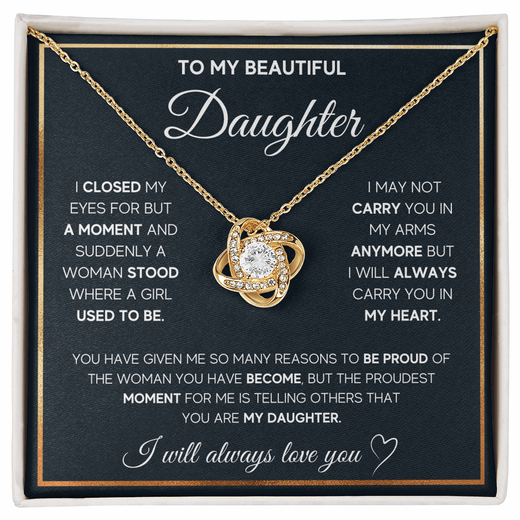 Love Knot Necklace for Daughter - A Heartfelt Gift She'll Treasure Forever