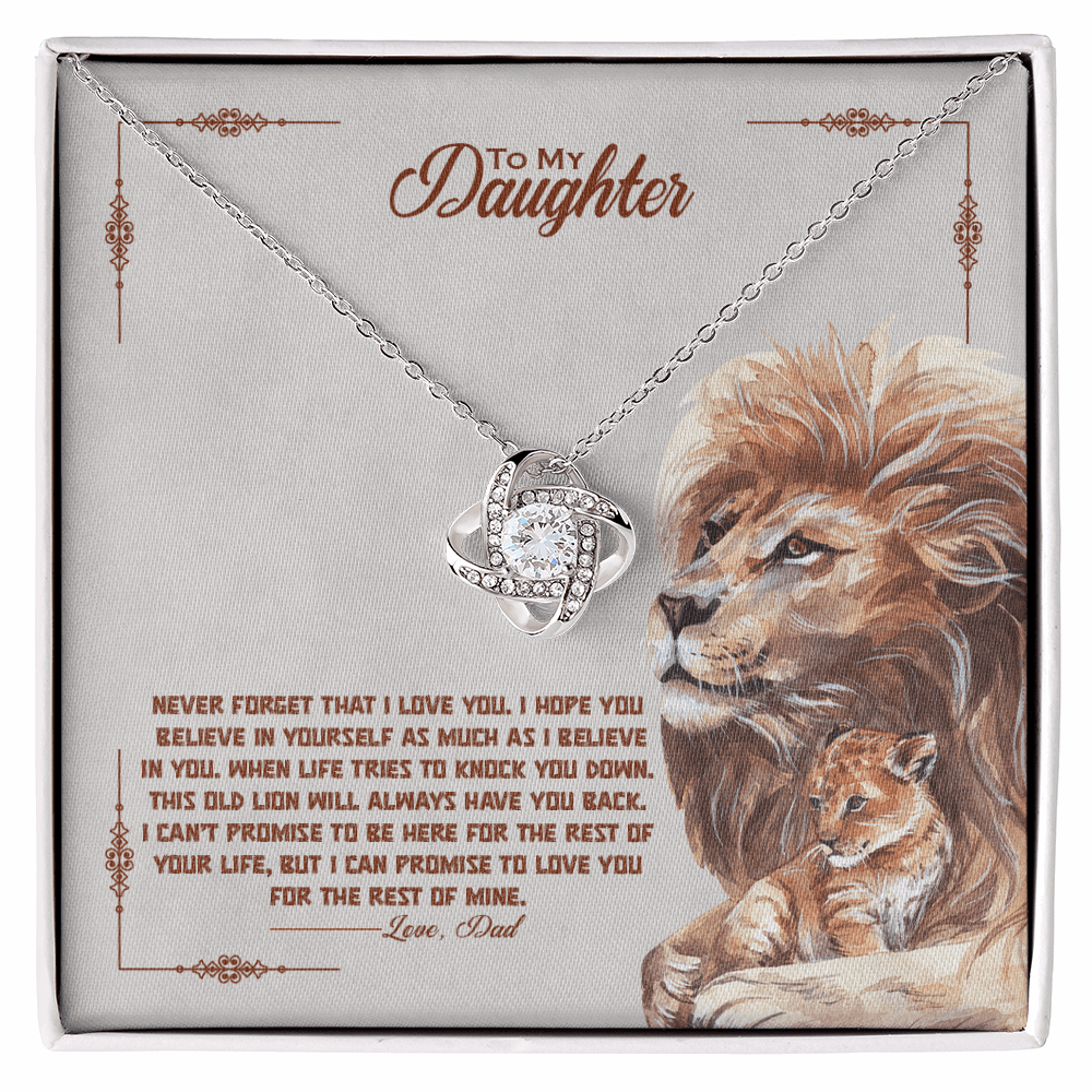 Timeless Love Knot Necklace for Daughter - A Symbol of Unbreakable Bond