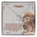 Timeless Love Knot Necklace for Daughter - A Symbol of Unbreakable Bond