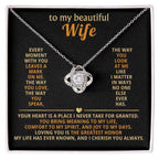 Love Knot Necklace for Wife: A Symbol of Our Unbreakable Bond