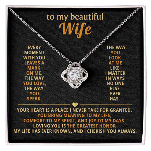 Love Knot Necklace for Wife: A Symbol of Our Unbreakable Bond