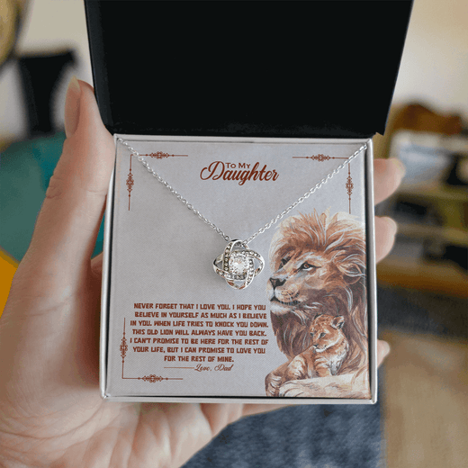 Timeless Love Knot Necklace for Daughter - A Symbol of Unbreakable Bond