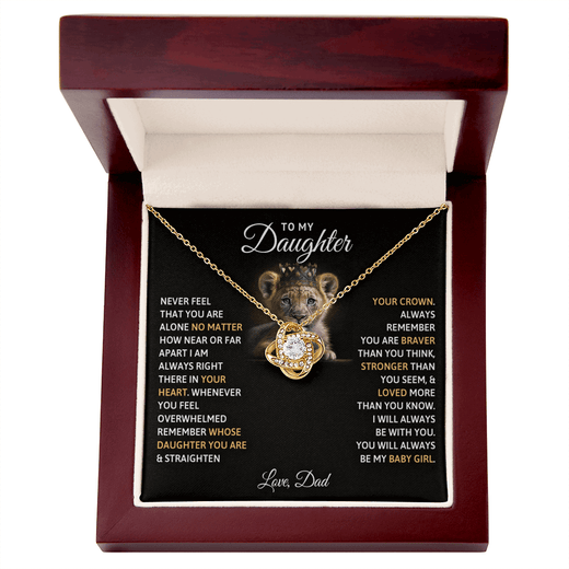 Love Knot Necklace for Daughter - A Timeless Gift That Celebrates Your Bond