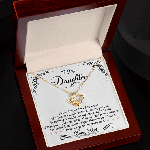 Love Knot Necklace for Daughter - A Timeless Symbol of Heartfelt Connection
