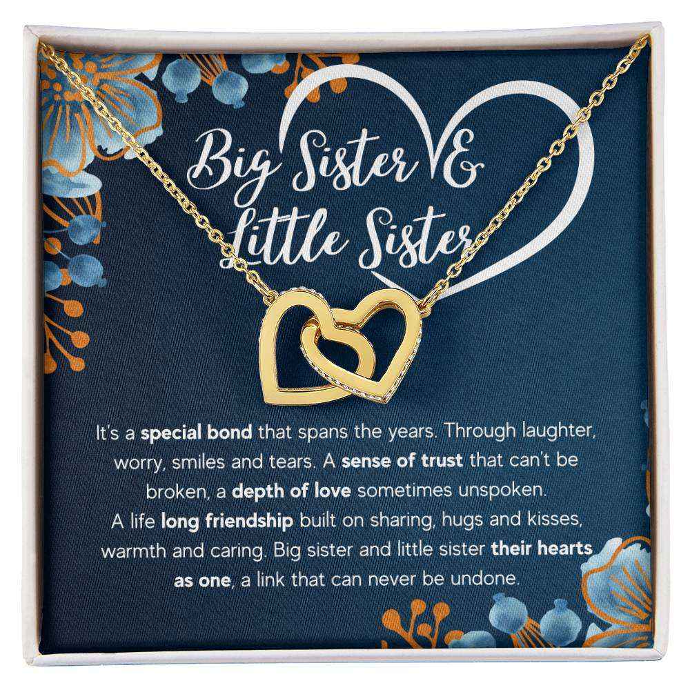 To My Sister Bond Interlocking Necklace Gift Set