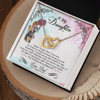 Mother Daughter Interlocking Heart Necklace - Timeless Gift for Your Baby Girl