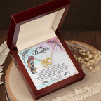 Mother Daughter Interlocking Heart Necklace - Timeless Gift for Your Baby Girl