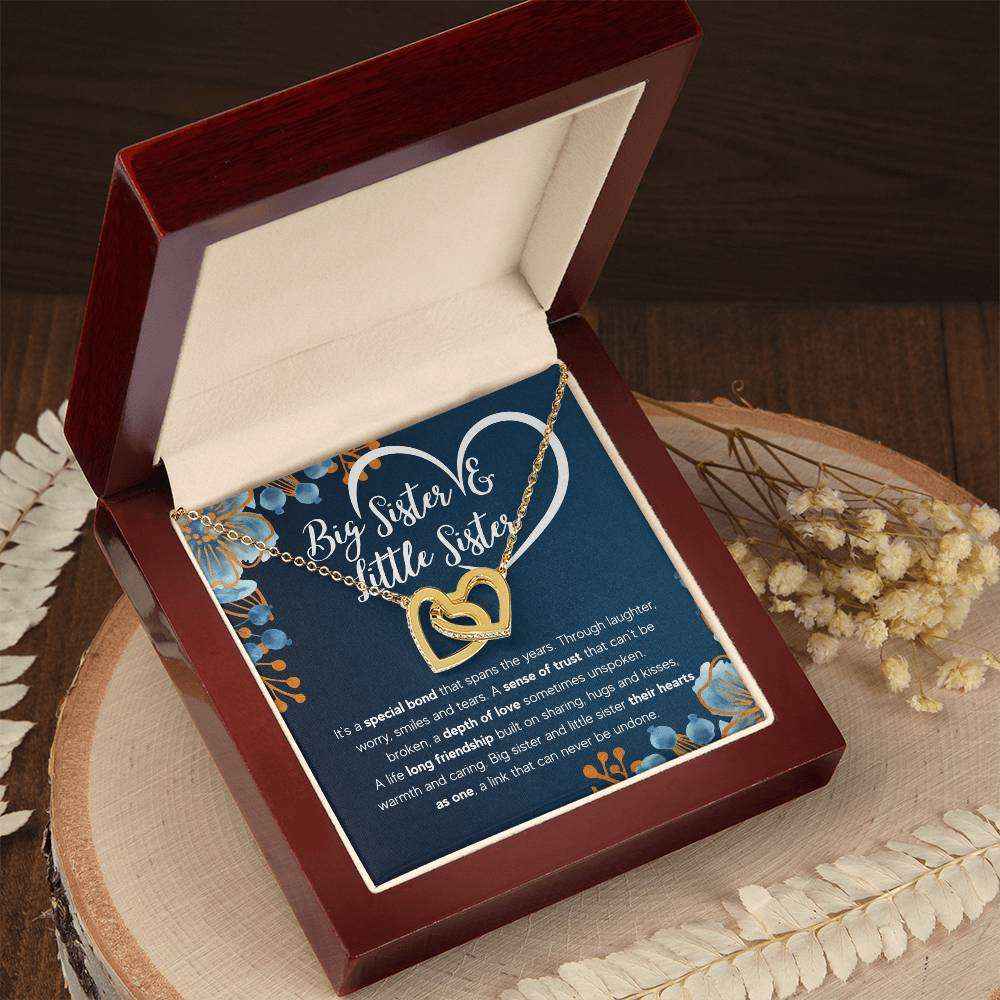To My Sister Bond Interlocking Necklace Gift Set