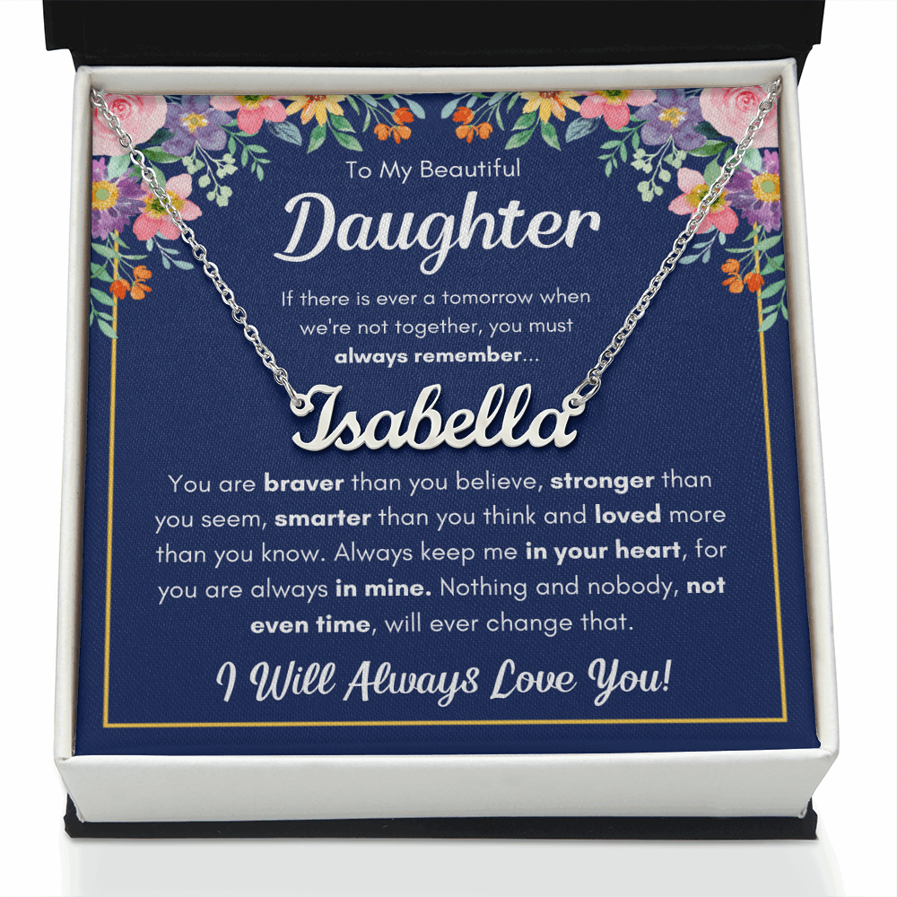 Personalized Name Necklace Gift for Your Daughter – Braver Name Necklace Set