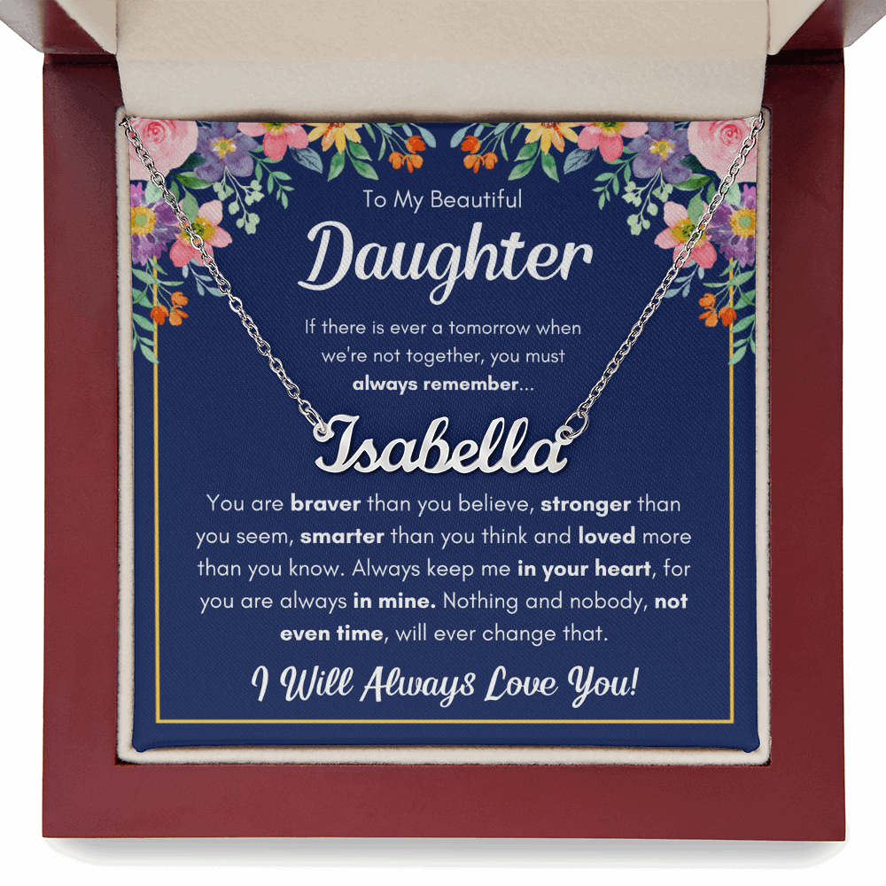 Personalized Name Necklace Gift for Your Daughter – Braver Name Necklace Set