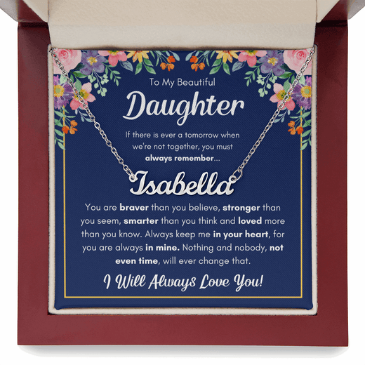 Personalized Name Necklace Gift for Your Daughter – Braver Name Necklace Set