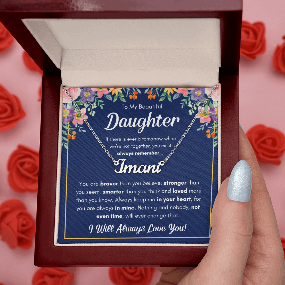Personalized Name Necklace Gift for Your Daughter – Braver Name Necklace Set
