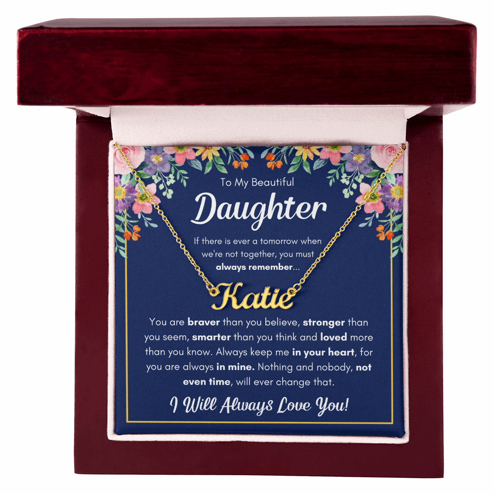 Personalized Name Necklace Gift for Your Daughter – Braver Name Necklace Set