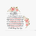 Acrylic Heart Plaque for Daughter - A Timeless Expression of Love