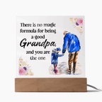 Acrylic Square Plaque for Grandpa - A Heartfelt Decorative Touch