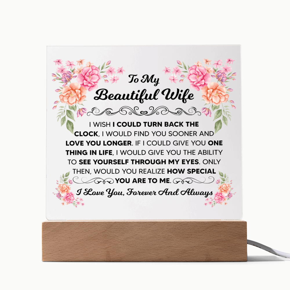 My Beautiful Wife Square Acrylic Plaque