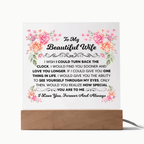 My Beautiful Wife Square Acrylic Plaque