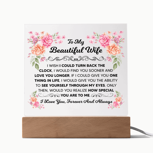 My Beautiful Wife Square Acrylic Plaque