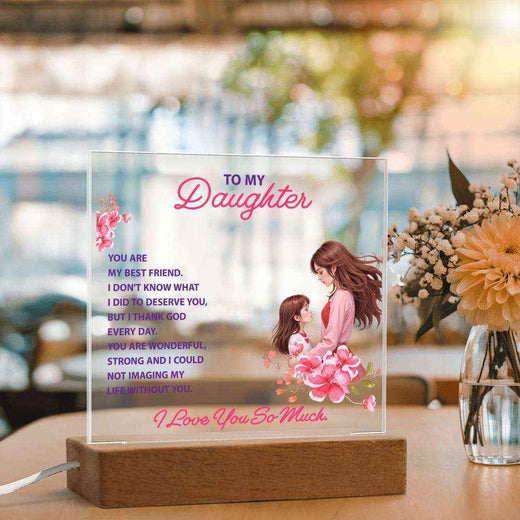 Keepsake Acrylic Gift for Daughter - A Heartfelt Reminder of Your Bond