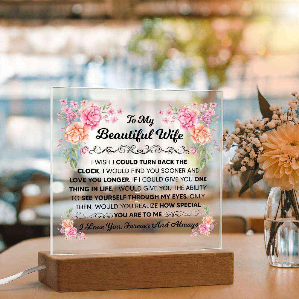 My Beautiful Wife Square Acrylic Plaque