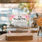 My Beautiful Wife Square Acrylic Plaque