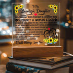 To My Daughter Square Acrylic Plaque