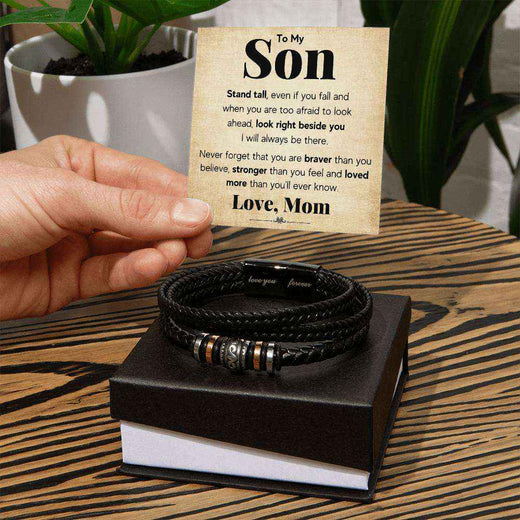 To My Son Stand Tall Bracelet - A Heartfelt Gift for Every Occasion