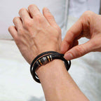 Love You Forever Bracelet for Son - Engraved Leather Gift for Him