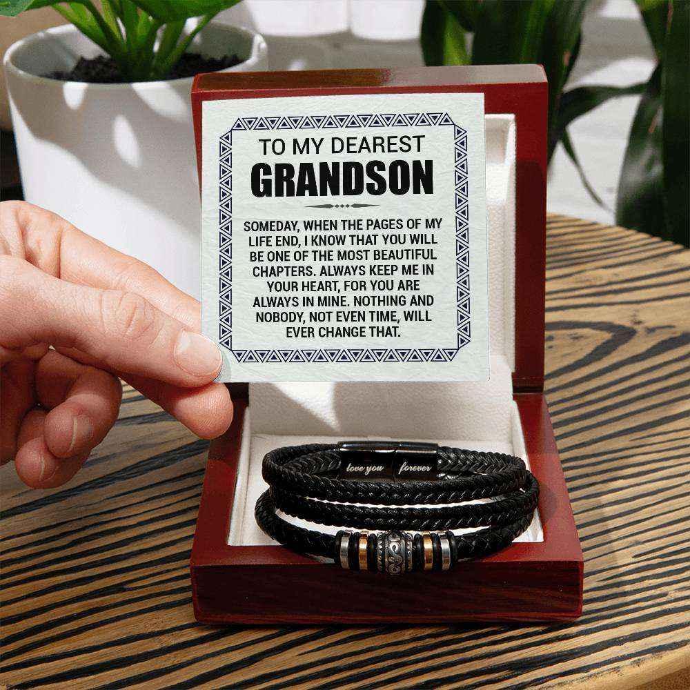 Love You Forever To My Grandson Bracelet Pages Of My Life