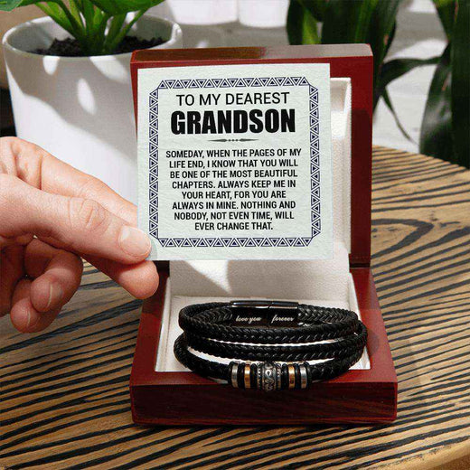 Love You Forever Grandson Bracelet - A Timeless Keepsake of Love