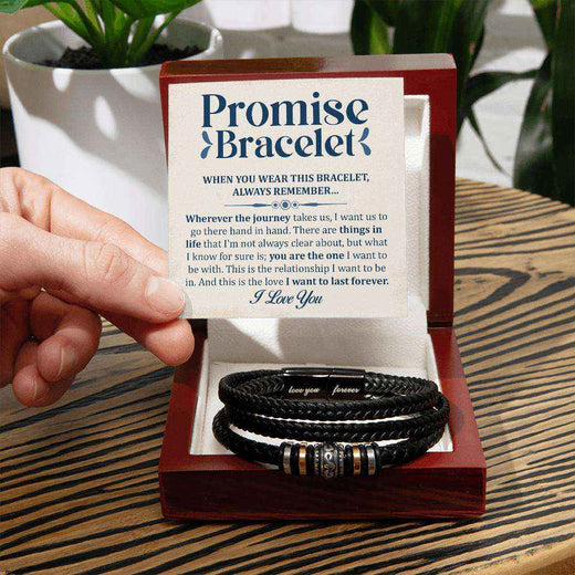 Love You Forever Promise Bracelet - A Timeless Gift for the Man You Cherish