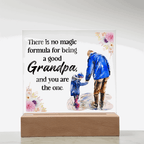 Acrylic Square Plaque for Grandpa - A Heartfelt Decorative Touch
