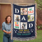 Best Dad Ever Blanket - Personalized Keepsake Gift for Dad