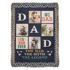 Best Dad Ever Blanket - Personalized Keepsake Gift for Dad