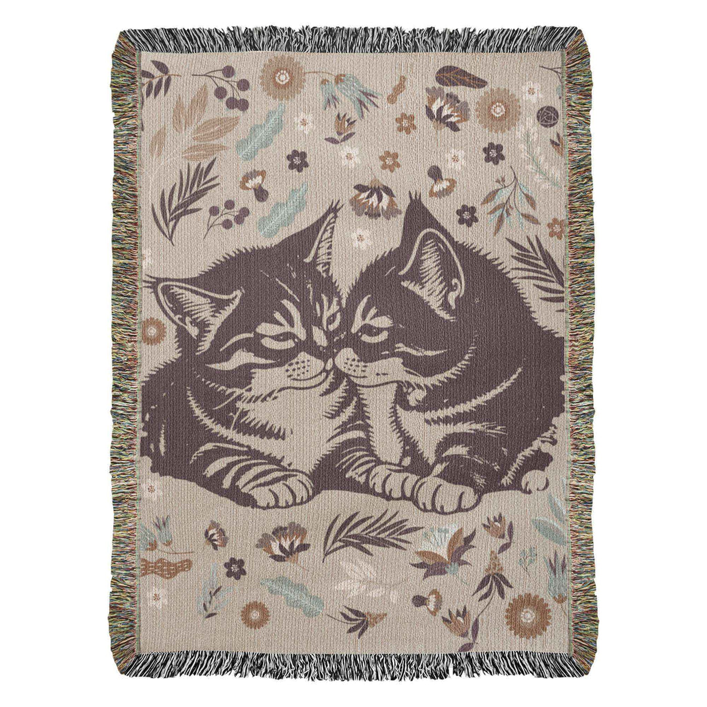Snuggling Kitties - Woven Blanket
