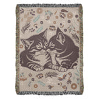 Snuggling Kitties - Woven Blanket