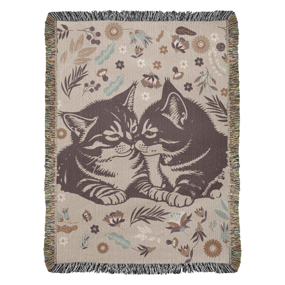 Snuggling Kitties - Woven Blanket