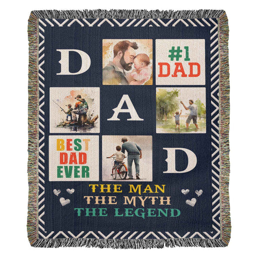 Best Dad Ever Blanket - Personalized Keepsake Gift for Dad