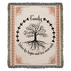 Family Roots, Celtic Tree Woven Blanket