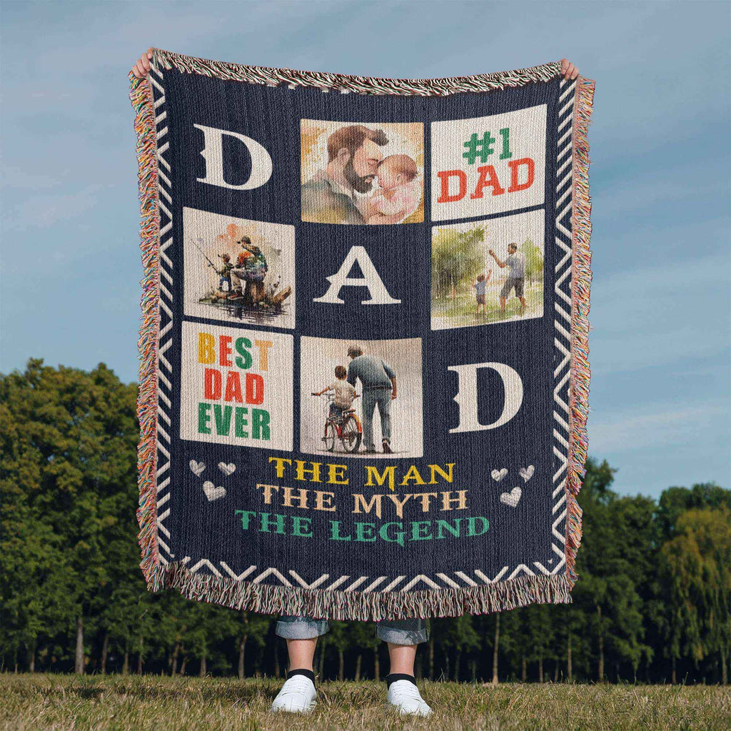 Best Dad Ever Blanket - Personalized Keepsake Gift for Dad