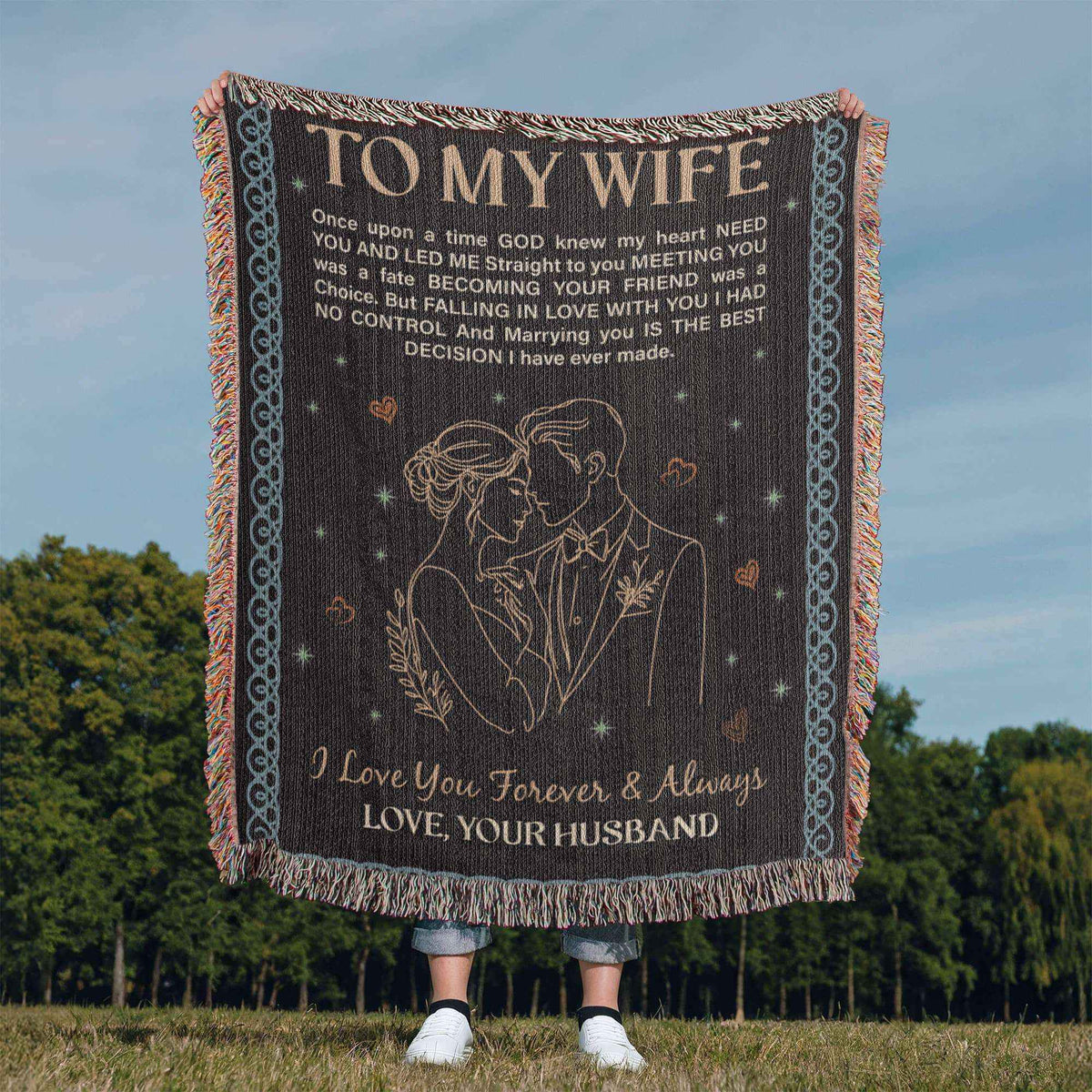 To My Wife - Heirloom Woven Blanket
